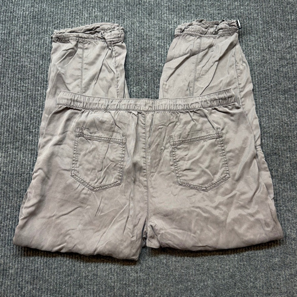 Nicole Miller Womens XL Gray Lyocell Cargo‎ Jogger Pants Drawstring Hem - Picture 2 of 9